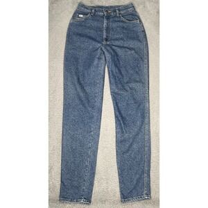 Vintage Mr Lee Rider Jeans Womens‎ 29 1/2x34 Long Straight Leg Denim Snake Wash